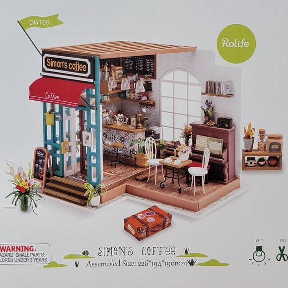 DIY Miniature House: Simon's Coffee - SEALED - Picture 2 of 6